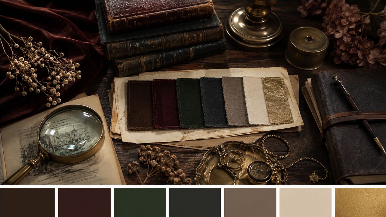 Dark Academia Colors & Design Elements