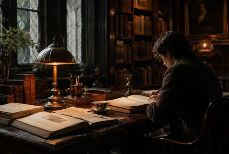 Dark Academia Libraries & Study Spaces