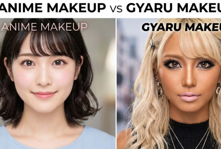 Anime Makeup vs Gyaru Makeup
