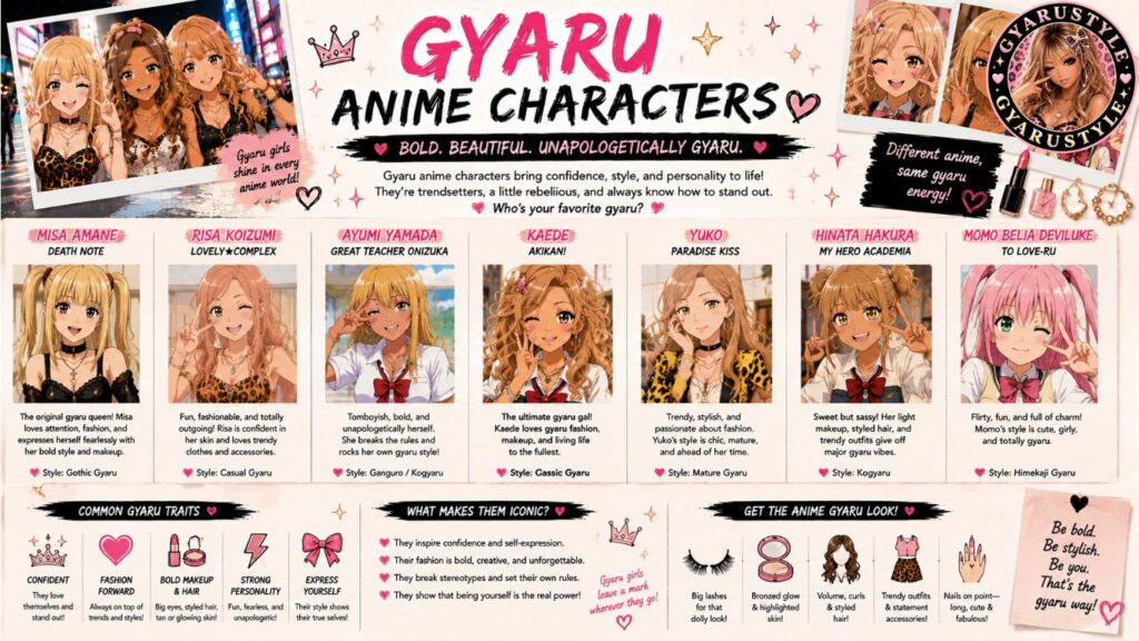 Gyaru Anime Characters