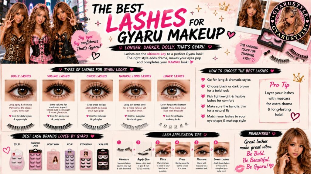 Best Lashes for Gyaru Makeup