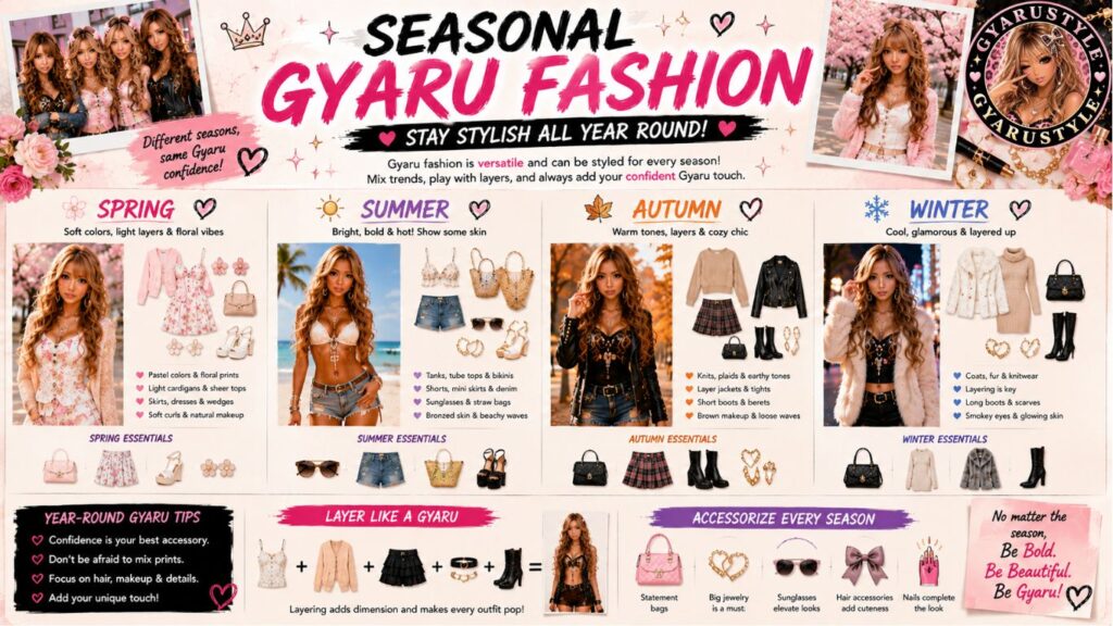 seasonal gyaru fashion