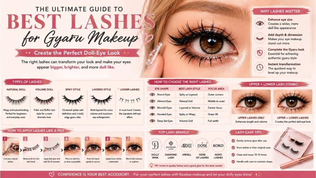 Best Lashes for Gyaru Makeup