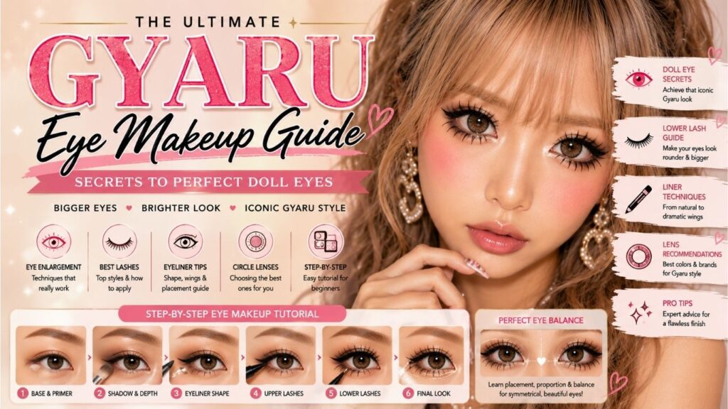 gyaru makeup guide