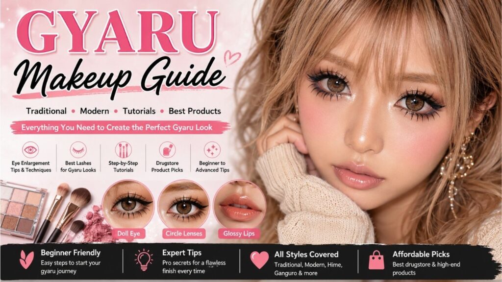 gyaru makeup guide