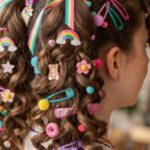 Curled Pigtails with Accessories
