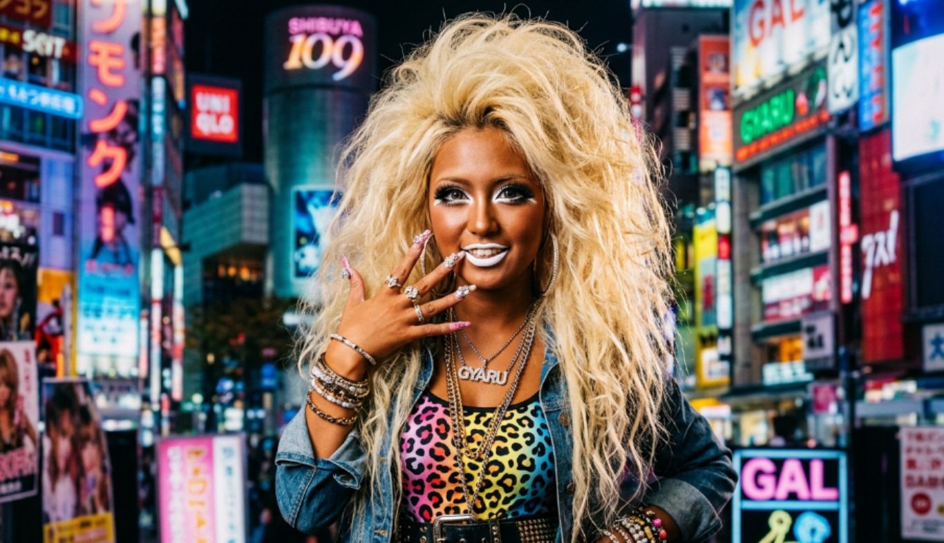 Ganguro Inspired Volume Hair