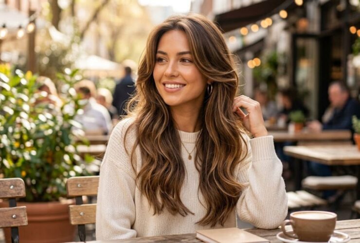 Long Hair with Face-Framing Layers