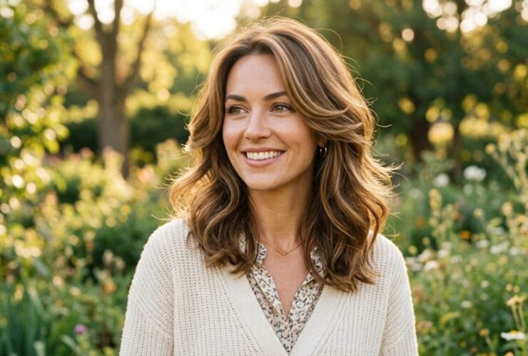 Soft Layered Medium-Length Hair