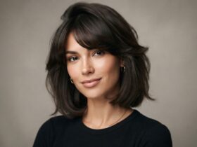 Voluminous Side-Swept Bangs
