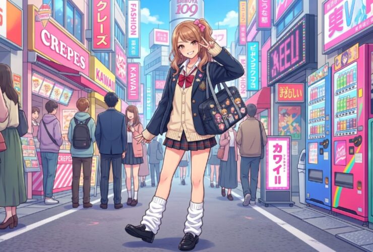 kogyaru Shorter skirts