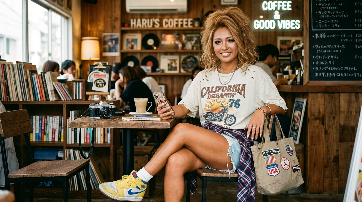 Amekaji Gyaru