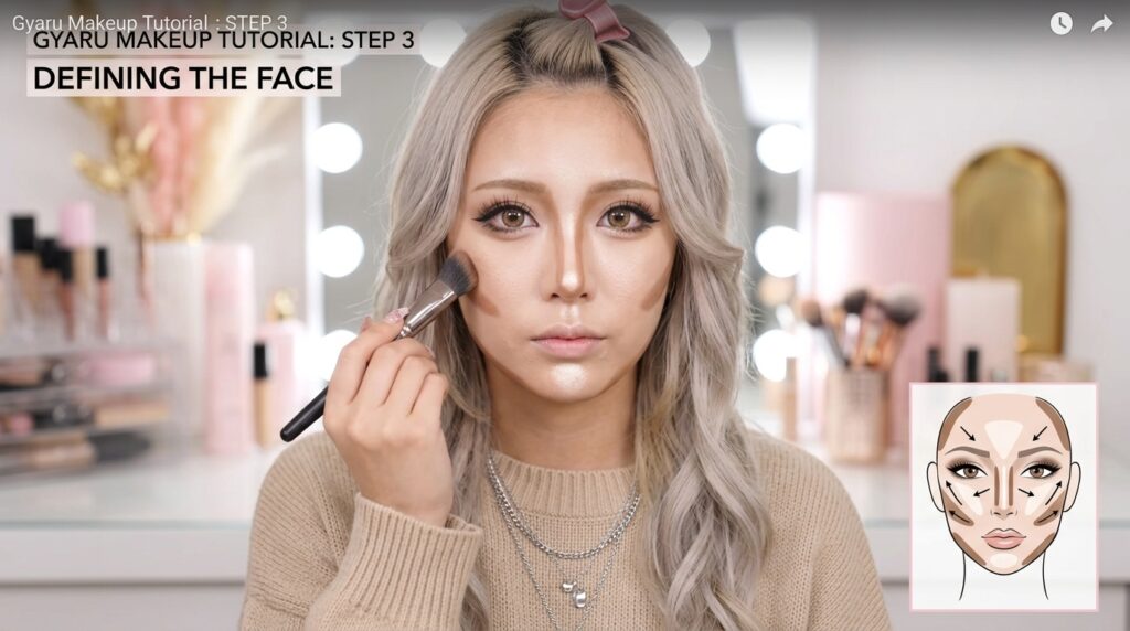 Gyaru Contour Tutorial